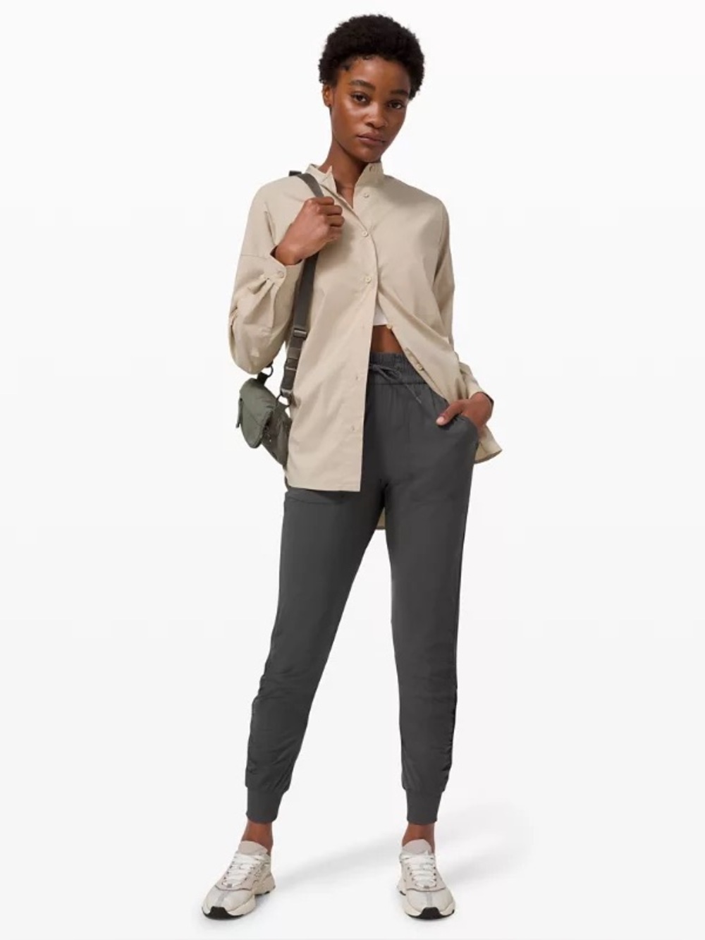 Lululemon Beyond The Studio Jogger Womens 8 Graphite Gray Athleisure Pants